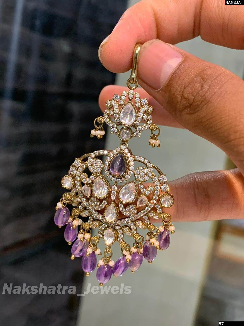Mossianite Stones Tikka - Nakshatra Jewels
