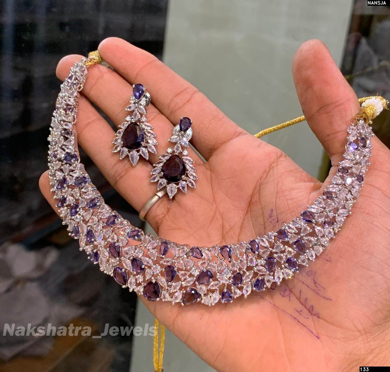 AD Stones Choker - Nakshatra Jewels