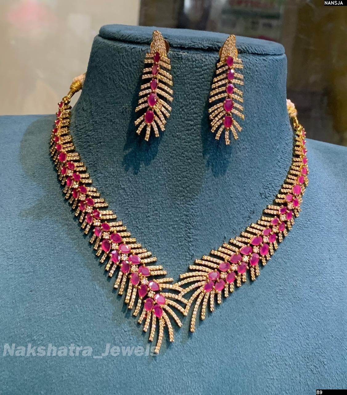 AD Stones Necklace - Nakshatra Jewels