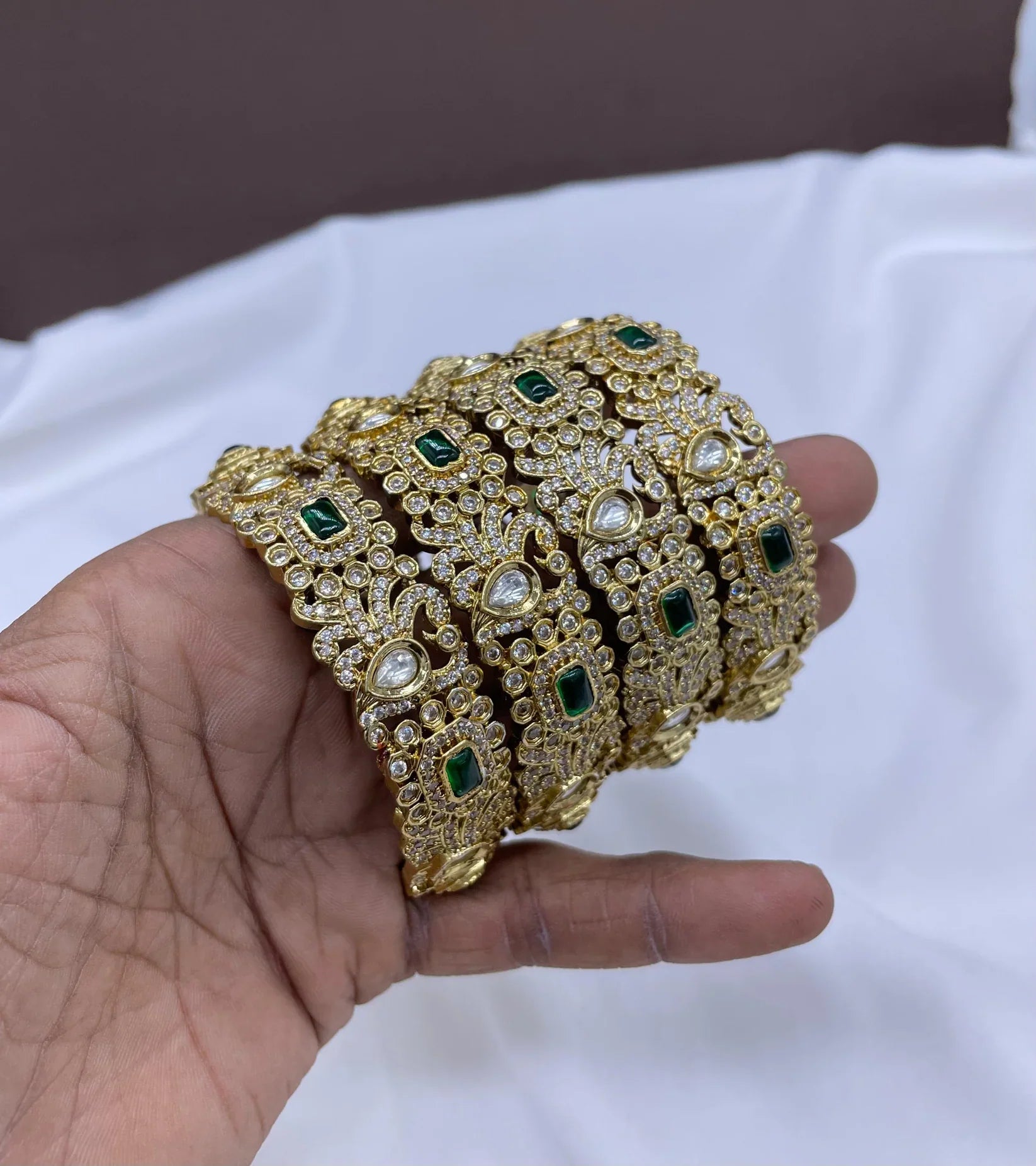 American Diamond Bangles - Stylish Bangles for Women Online – Nakshatra ...