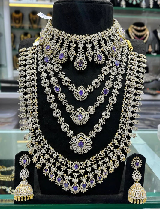 Why Are Brides Falling in Love with American Diamond Jewellery Sets?