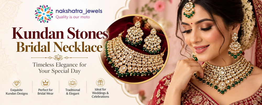 Kundan Stones Bridal Necklace – Timeless Elegance for Every Bride