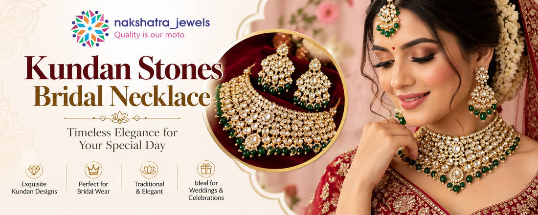 Kundan Stones Bridal Necklace – Timeless Elegance for Every Bride