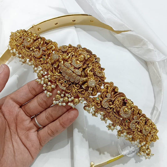 Nakshi Work with AD Stones Bridal Hip Belt