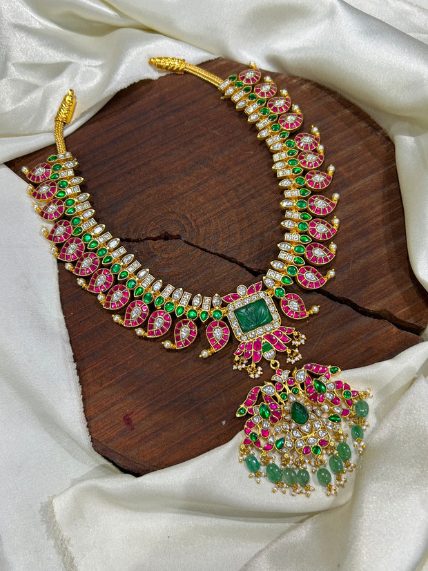 Jaadu Kundan Stones Bridal Medium Haram