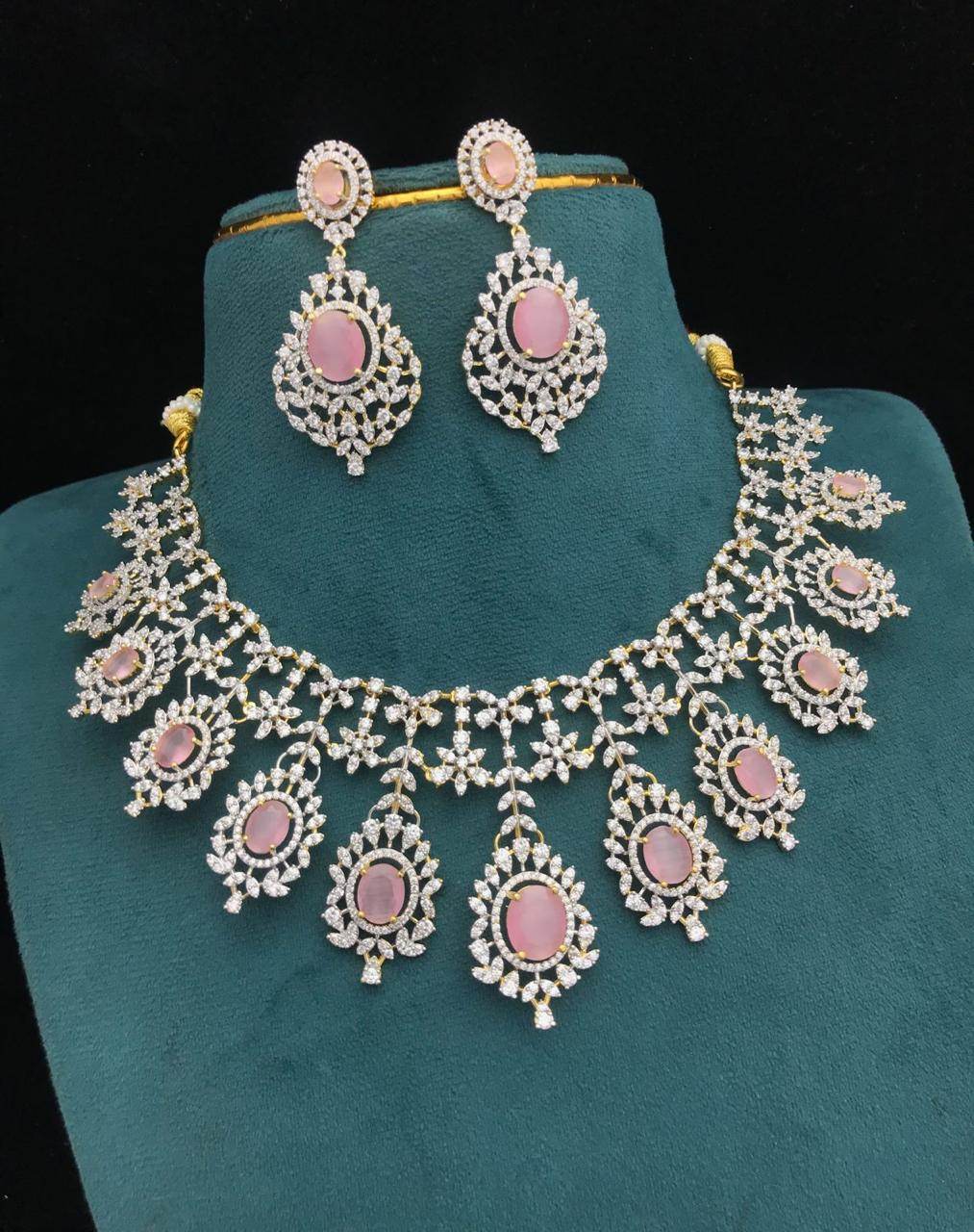 American Diamond Stone Necklace