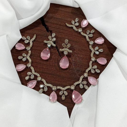 Victorian Polish AD Stones Choker - Nakshatra Jewels