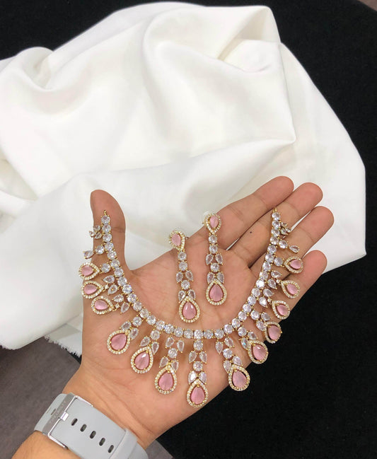 AD Stones Necklace - Nakshatra Jewels