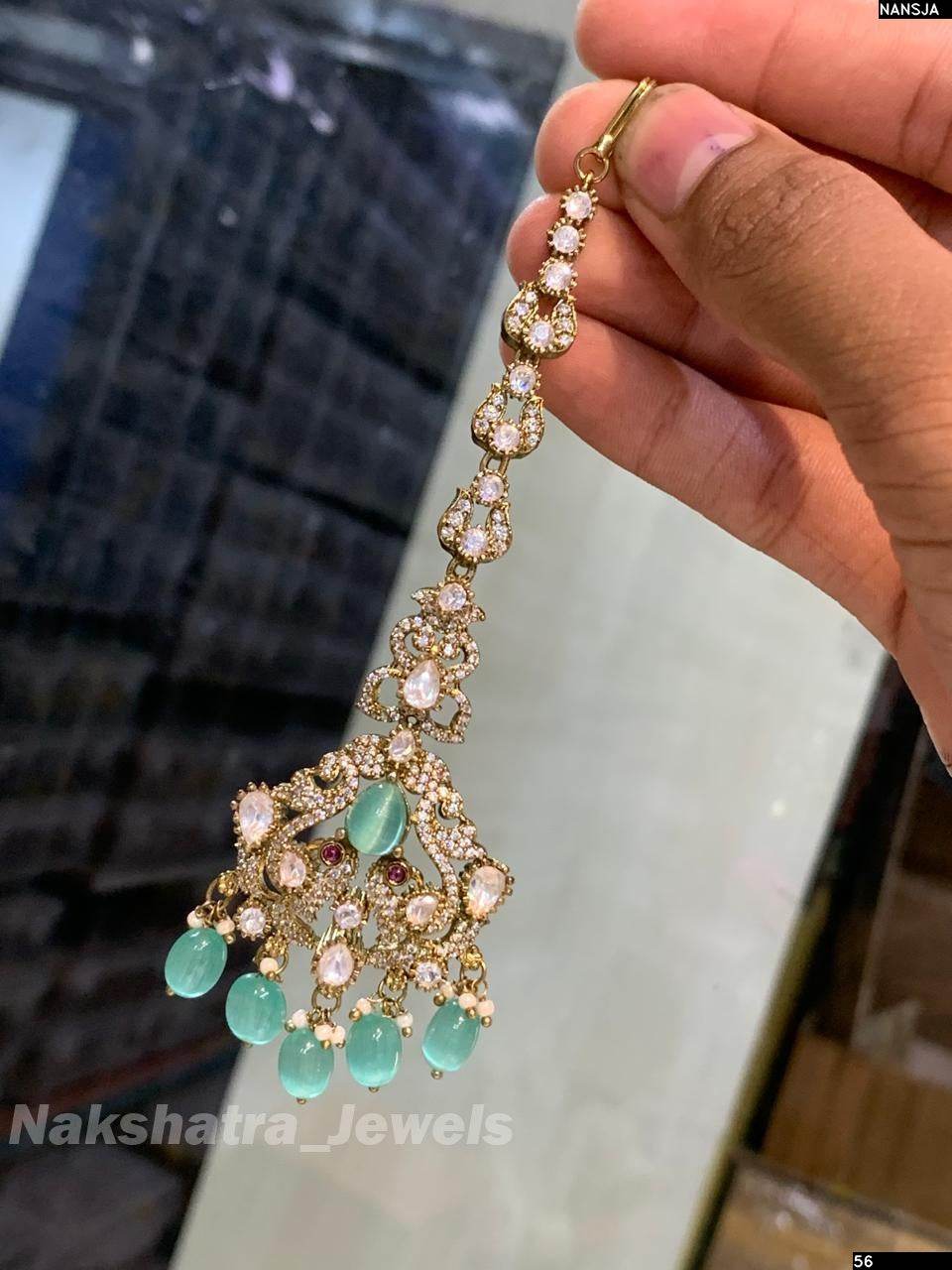 Moissanite Stones Tikka - Nakshatra Jewels