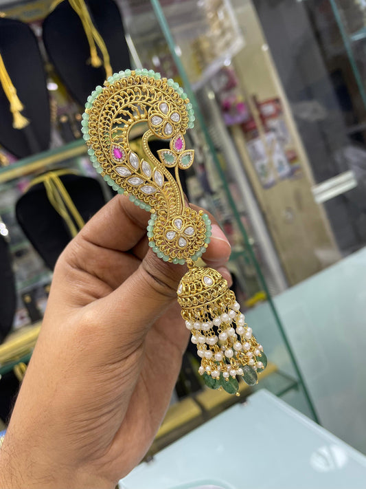 Jaadu Kundan Stones Bridal Earcuffs
