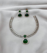 Victorian Polish AD Stones Necklace - Nakshatra Jewels