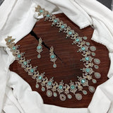 Victorian Polish with AD Stones Haram - Nakshatra Jewels