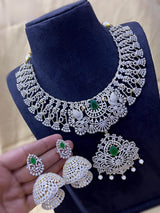 American Diamond Stone Bridal Necklace - Nakshatra Jewels