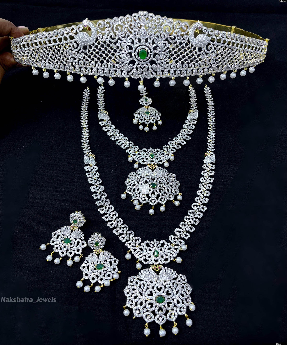 American Diamond Stones Bridal Set