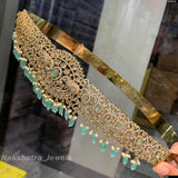 Victorian Polish AD Stones Bridal Hip Belt - Nakshatra Jewels