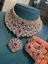 American Diamond Stones Bridal Choker - Nakshatra Jewels