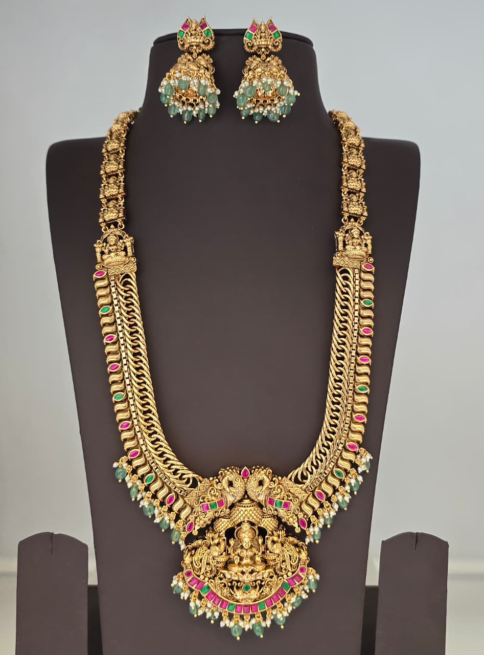 Nakshi Work with Kundan Stones Bridal Haram