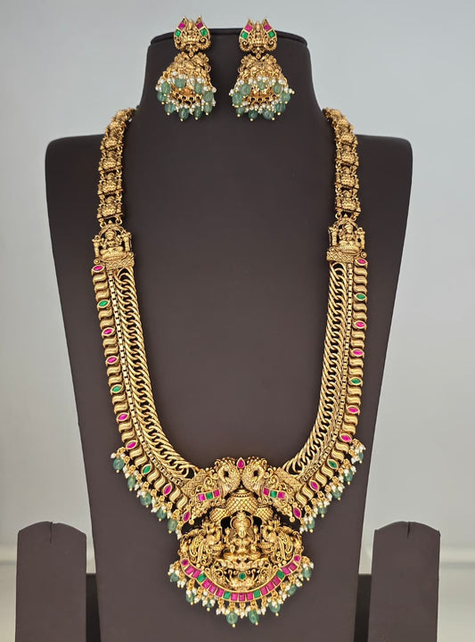 Nakshi Work with Kundan Stones Bridal Haram