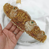 Nakshi Work with AD Stones Bridal Hip Belt (Gold Replica) - Nakshatra Jewels