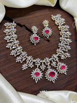 American Diamond Stones Bridal Necklace