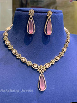 Victorian Polish AD Stones Necklace - Nakshatra Jewels