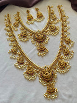 Nakshi Work with Kempu Stones Bridal Combo