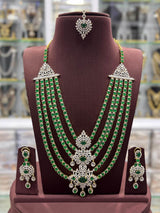 American Diamond Stones Bridal Layer Haram - Nakshatra Jewels