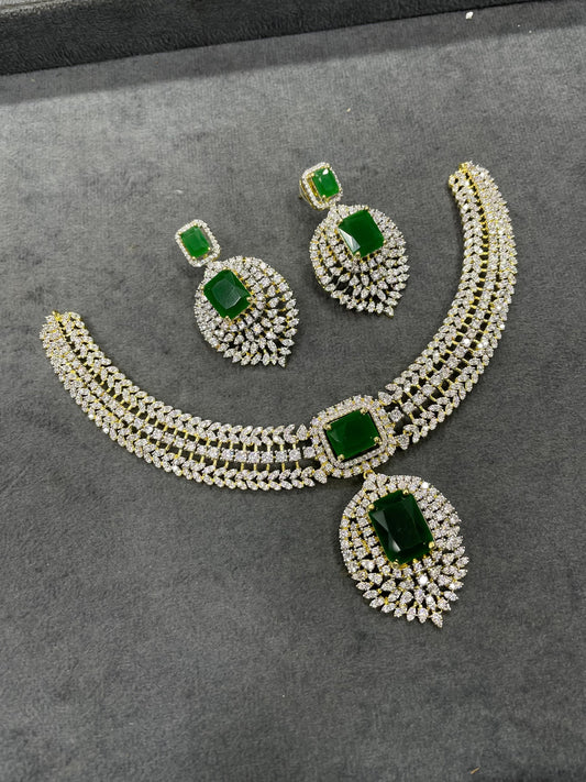 American Diamond Stones Necklace