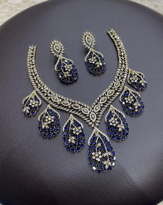 Victorian Polish with AD Stone Necklace