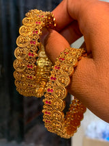 Premium Matt with Kempu Stone Bangles