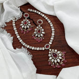 Moissanite Stones Bridal Necklace - Nakshatra Jewels