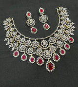 American Diamond Stones Bridal Necklace