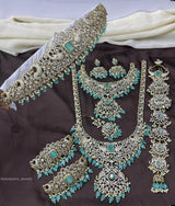 Victorian Polish AD Stones Bridal Set - Nakshatra Jewels