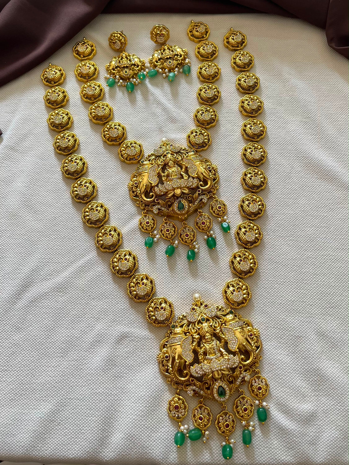 Nakshi Work with AD Stones Bridal Combo