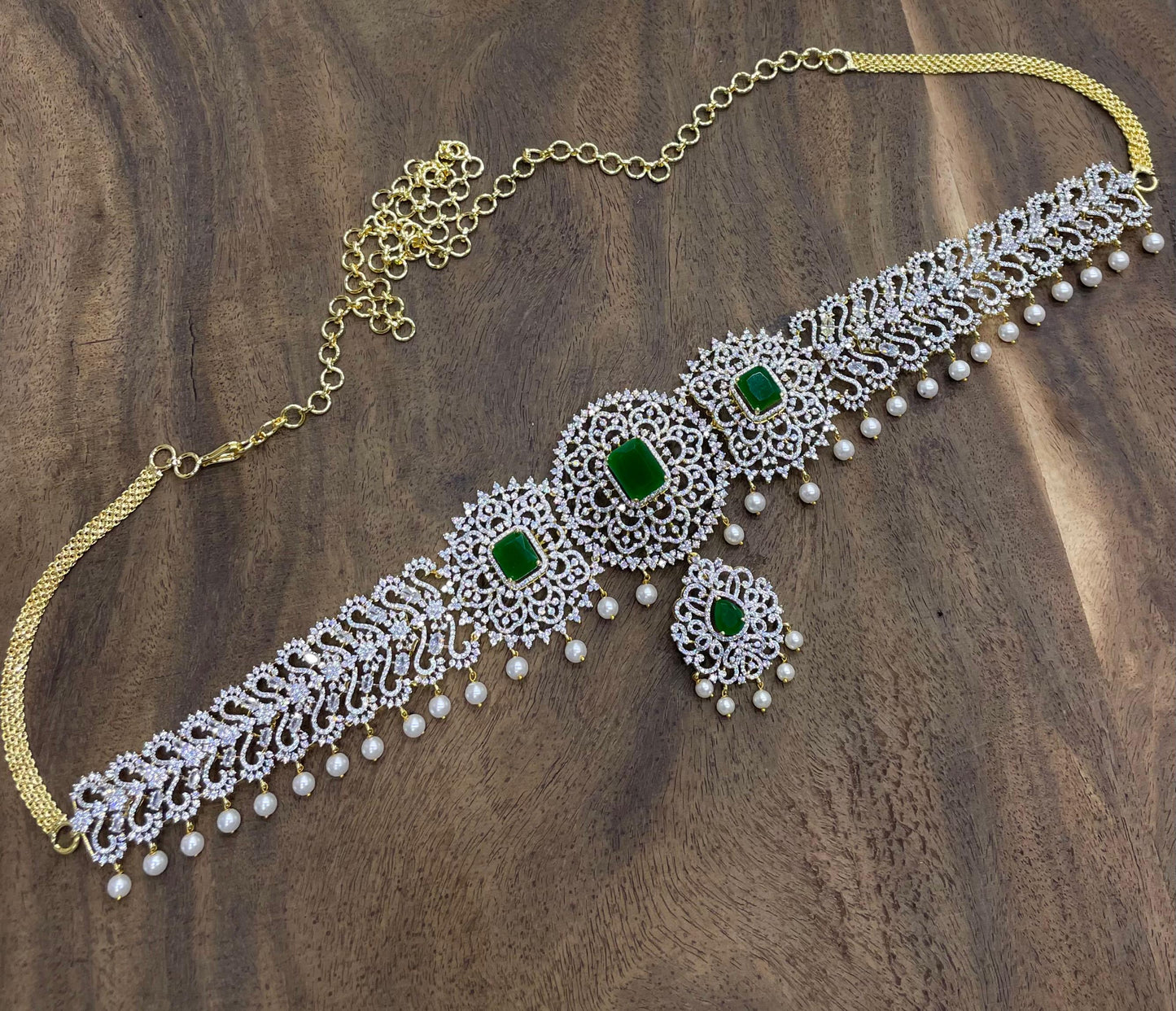 American Diamond Stones Bridal Hip Chain