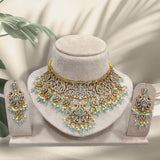 Victorian Polish with AD Stones Bridal Choker - Nakshatra Jewels