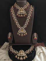 Moissanite Stones Bridal Set - Ruby - Nakshatra Jewels