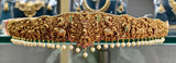 Nakshi Work with Kempu Stones Bridal Hip Belt