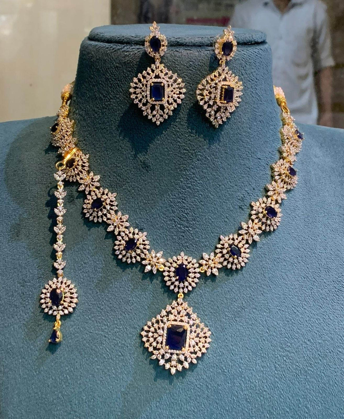 American Diamond Stones Necklace