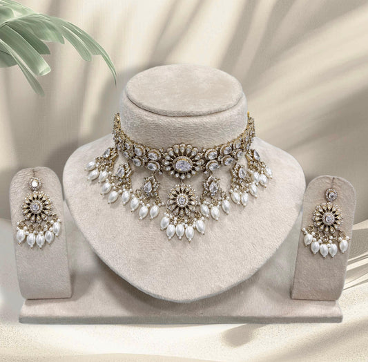 Victorian Polish with AD Stones Bridal Choker