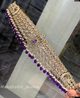 Victorian Polish AD Stones Bridal Hip Belt - Nakshatra Jewels