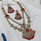 Moissanite & AD Stones Bridal Layer Haram - Nakshatra Jewels