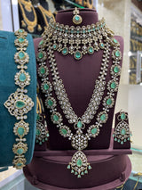 Victorian Polish AD Stones Bridal Combo Set