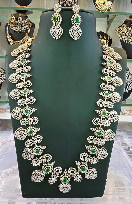 American Diamond Stones Bridal Haram