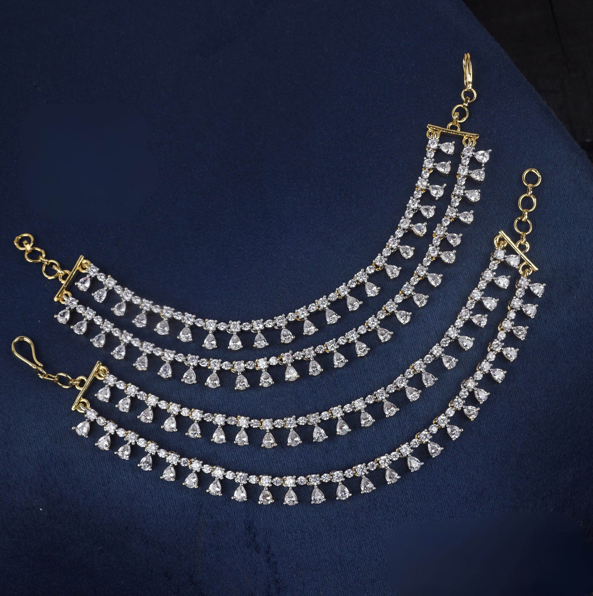 AD Stones Ear Chains