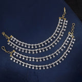 AD Stones Ear Chains - Nakshatra Jewels