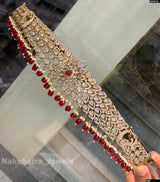 Victorian Polish AD Stones Bridal Hip Belt - Nakshatra Jewels