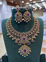 American Diamond Stones Bridal Necklace