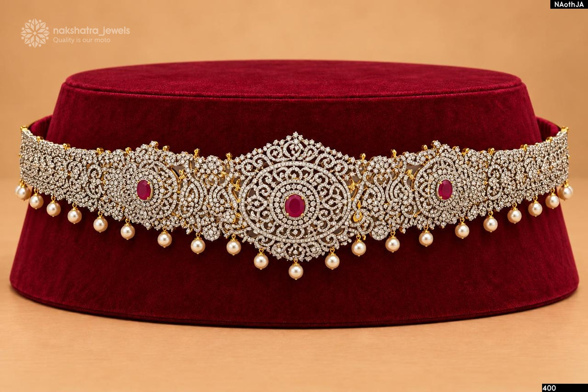 American Diamond Stones Bridal Hip Belt