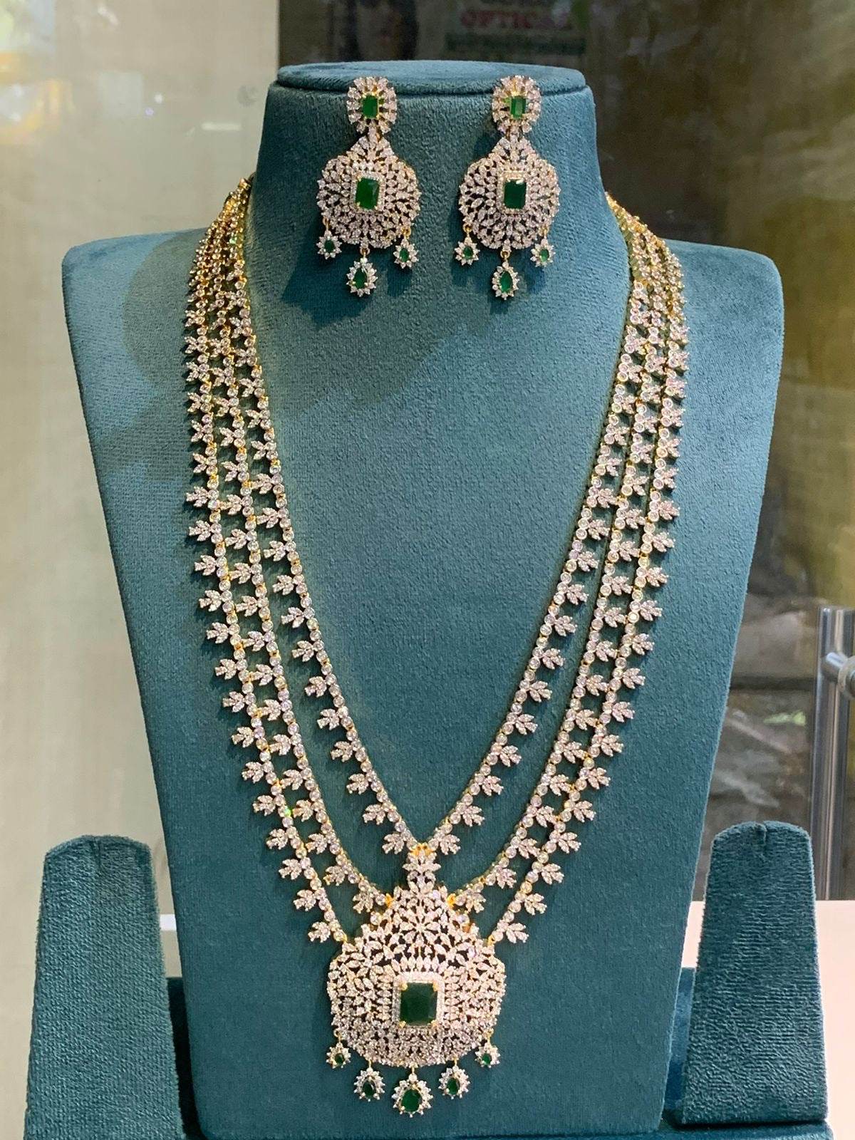 American Diamond Stones Bridal Layer Haram